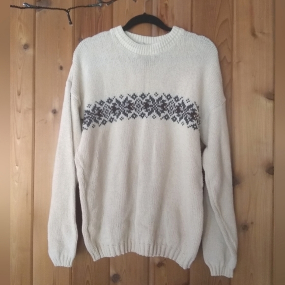 VINTAGE cotton patterned sweater - Picture 2 of 6
